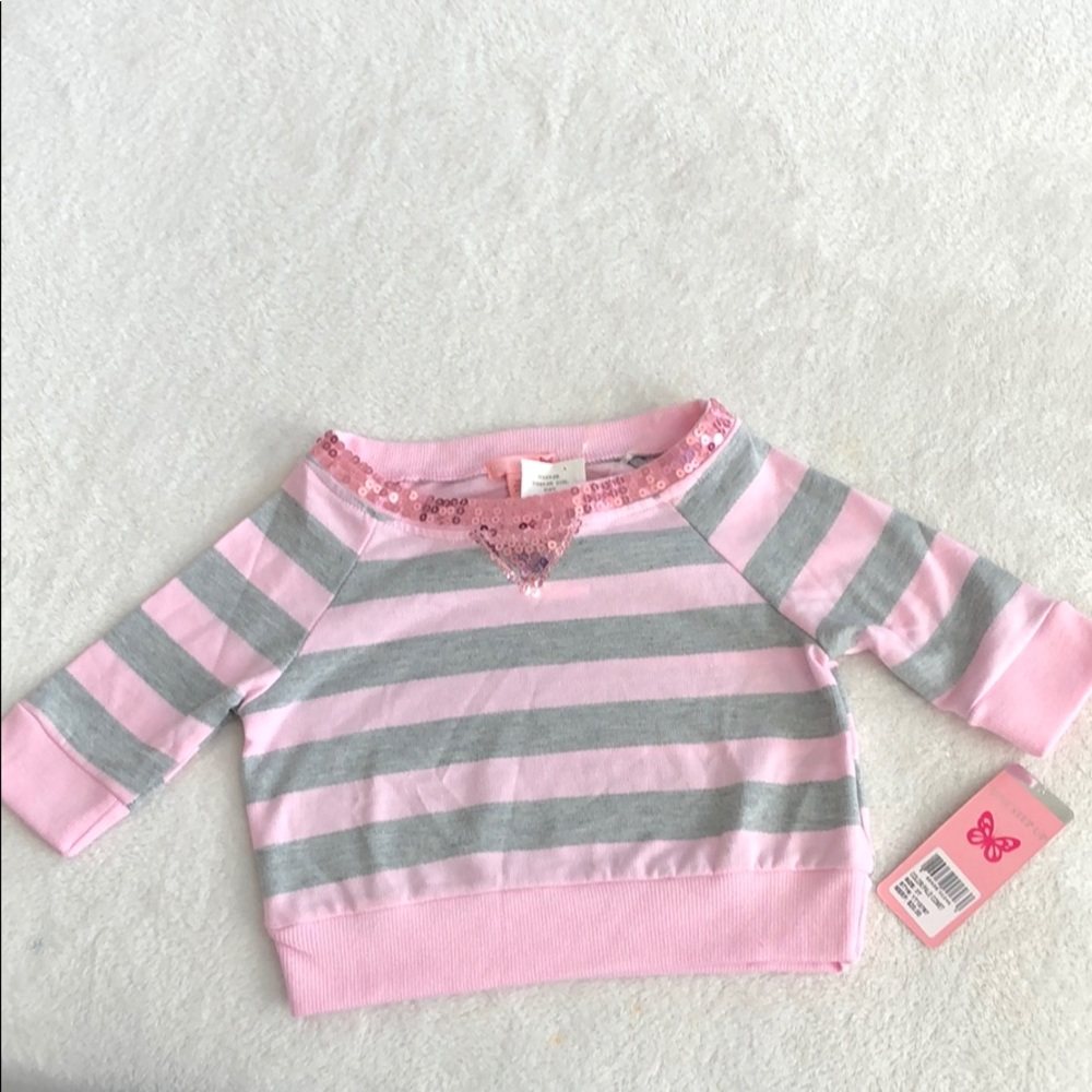 Glitter little girl top